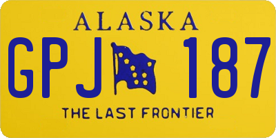 AK license plate GPJ187