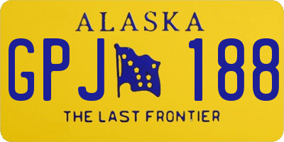 AK license plate GPJ188