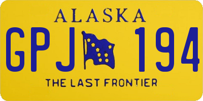 AK license plate GPJ194