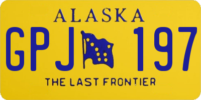 AK license plate GPJ197