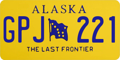 AK license plate GPJ221