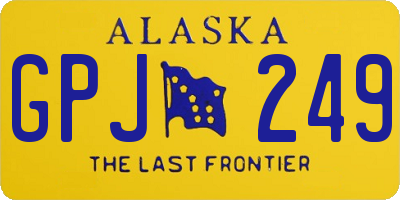 AK license plate GPJ249