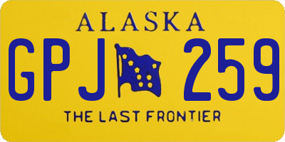 AK license plate GPJ259