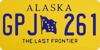 AK license plate GPJ261