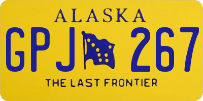 AK license plate GPJ267