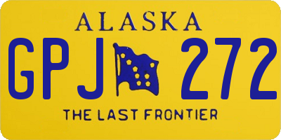 AK license plate GPJ272