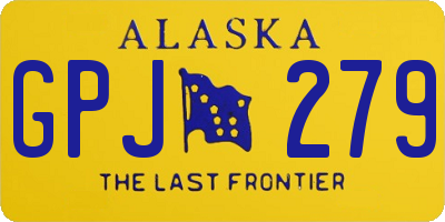 AK license plate GPJ279