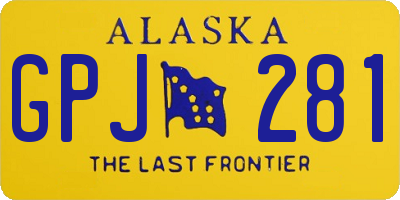 AK license plate GPJ281
