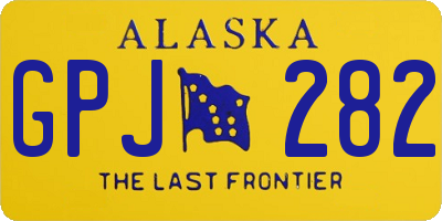AK license plate GPJ282