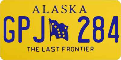 AK license plate GPJ284