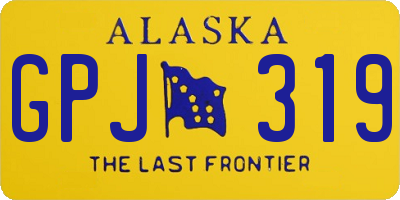 AK license plate GPJ319
