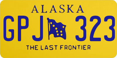 AK license plate GPJ323