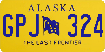 AK license plate GPJ324