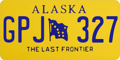 AK license plate GPJ327