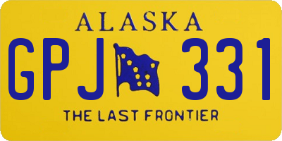 AK license plate GPJ331