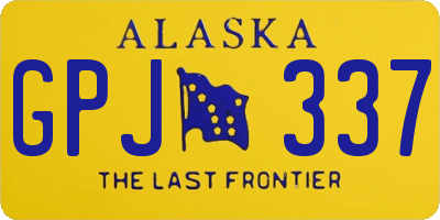 AK license plate GPJ337