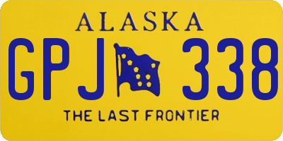 AK license plate GPJ338