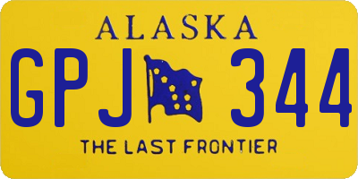 AK license plate GPJ344