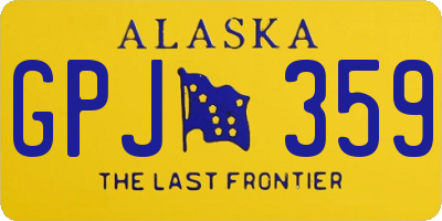 AK license plate GPJ359