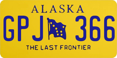 AK license plate GPJ366