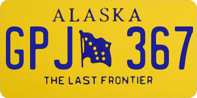 AK license plate GPJ367