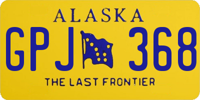AK license plate GPJ368