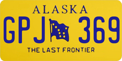 AK license plate GPJ369