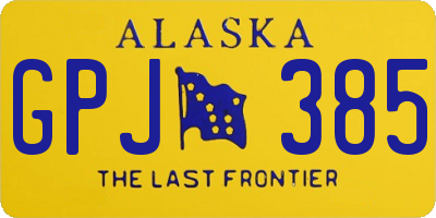 AK license plate GPJ385