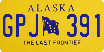 AK license plate GPJ391