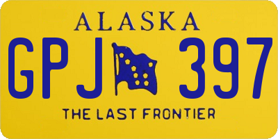 AK license plate GPJ397