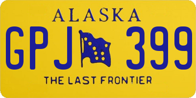 AK license plate GPJ399