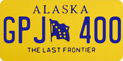 AK license plate GPJ400