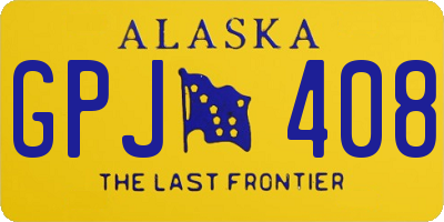 AK license plate GPJ408