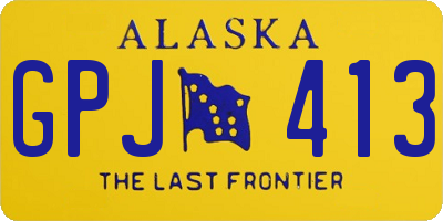 AK license plate GPJ413