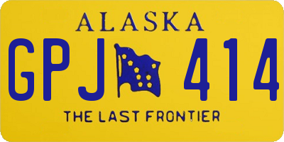 AK license plate GPJ414