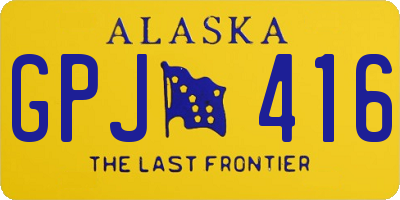 AK license plate GPJ416