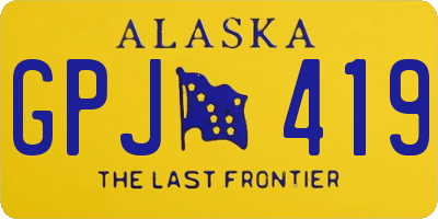 AK license plate GPJ419