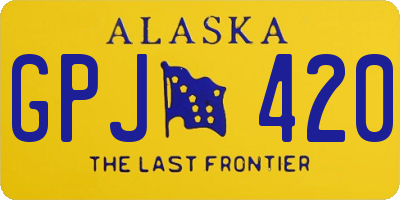 AK license plate GPJ420