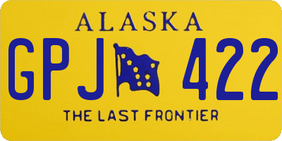 AK license plate GPJ422