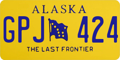 AK license plate GPJ424