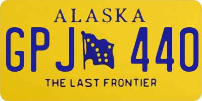 AK license plate GPJ440