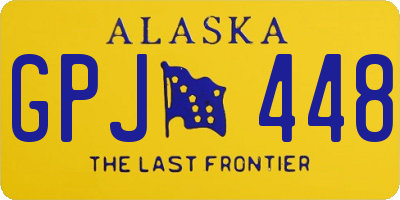 AK license plate GPJ448