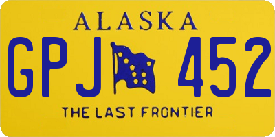 AK license plate GPJ452