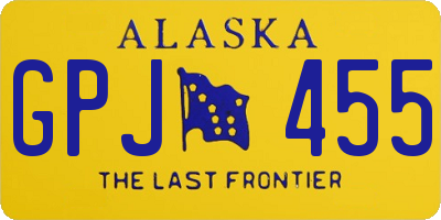 AK license plate GPJ455