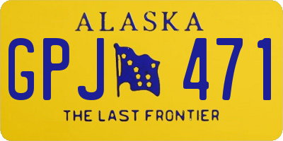 AK license plate GPJ471