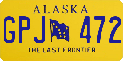 AK license plate GPJ472