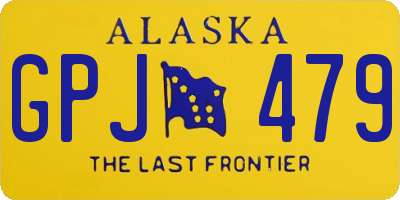 AK license plate GPJ479