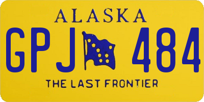 AK license plate GPJ484