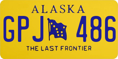AK license plate GPJ486