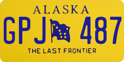 AK license plate GPJ487